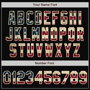 Personnalisé noir Vintage USA drapeau personnalisé-rouge Bomber Varsity Letterman veste à glissière coupe-vent Vintage hommes Varsity Jacket - Product Image 3