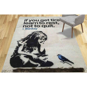 Alfombra de Arte Banksy: Decoración de Arte Callejero Lavable a Máquina, Alfombra Suave No Tejida - Product Image 4