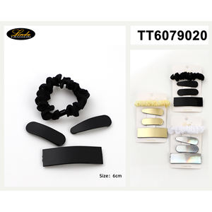 Lot de pinces à cheveux Lonte Fashion, design marbré noir et or, barrettes pour femmes, accessoires pour cheveux pour occasions spéciales, en métal - Product Image 4