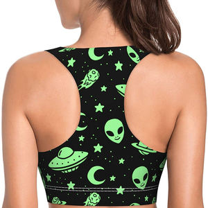 Soutien-gorge de sport grande taille pour femme, haute performance, respirant, séchage rapide, avec logo frontal, dos nageur et couleurs personnalisables - Product Image 3