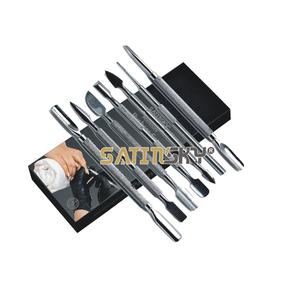 Lot de 4 nouveaux repousse-cuticules en acier inoxydable à double extrémité, réutilisables, pour manucure et pédicure, ongles des mains et des pieds - Product Image 2