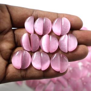 Wholesale Hand Carved Natural Ping Monalisa Oval Cut Crystals Loose Gemstones for Healing Stones Crafts Decoration Lot - Product Image 1