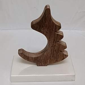 Éclairage led métal 100% Arbre de Noël en bois fait à la main pour l'artisanat faisant de la peinture Décoration de la maison Ornements - Product Image 1