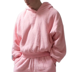 Sudadera con Capucha de Felpa Francesa Gruesa para Hombre, de Algodón para Invierno, con Estampado Personalizado de Fábrica, Tejido Waffle, Estilo Sherpa, Lavada y Moderna - Product Image 1
