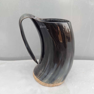 Jarra de cerveza hecha a mano, jarra de beber vikingo Medieval, jarra de cuerno vikingo de alta calidad, Búfalo Natural, lote al por mayor disponible - Product Image 1
