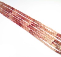 Perles rondes en labradorite rouge Andesine, facettées naturelles, 4 mm, briolette, certifiées CNAS, diamètre du trou 0,45-0,50 mm, pierres précieuses en vrac