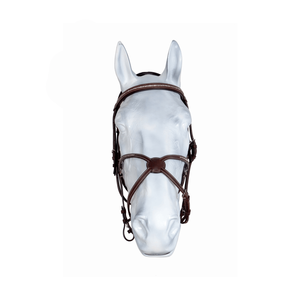 Plegable BR033 Calidad Cuero Headstall Figura 8 Brida con tachuelas brillantes Diseño Horse Products - Product Image 1