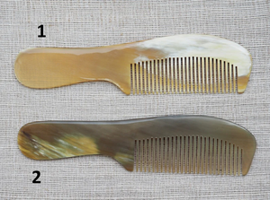 Peine Moderno de Cuerno de Búfalo y Cuerno de Vaca, Hecho a Mano de Forma Sostenible para un Peinado sin Enredos y Uso en Salones de Belleza por Saniya Handicraft - Product Image 2
