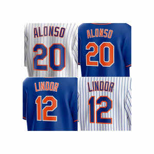 2025 nuevas camisetas de béisbol americanas cosidas Nueva York 12 Francisco Lindor 20 Pete-Alonso - Product Image 1