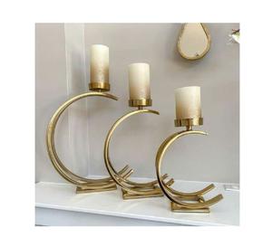 Nouveau support de bougie en métal de forme personnalisée pour la décoration de Restaurant à un prix abordable provenant de l'inde - Product Image 6