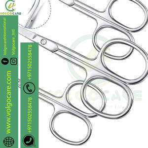 Tijeras curvas para cutículas de 3 piezas, tijeras de manicura, tijeras de aseo facial de acero inoxidable - Product Image 6