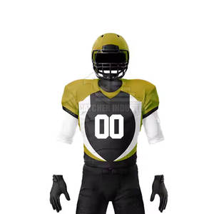 Kit de uniforme de fútbol americano con tela de malla ligera y pantalones acolchados reforzados - Product Image 4