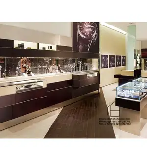Customized Watch Display Cabinet Simple Jewellery Shop Counter Design Jewellery Showroom