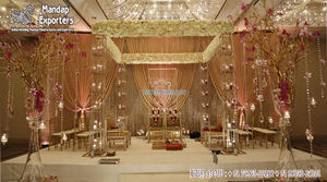 Decoración de Jaula Metálica para Escenario de Boda, Compre Soportes Metálicos para Fondo de Escenario de Boda, Decoración de Escenario de Boda Gloriosa, Paneles Metálicos - Product Image 6