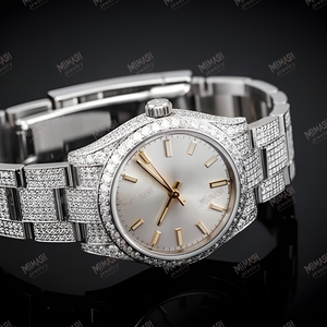 Montre en diamant Moissanite de qualité supérieure |   Éclat glacé ultime pour des looks tendance, élégants et distinctifs - Product Image 4