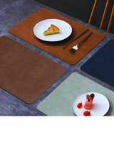 Nouveauté, tapis de table de qualité supérieure, sets de table en cuir véritable de luxe, décoratifs, résistants à la chaleur