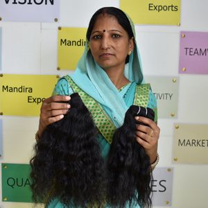 Vente en gros de paquets de cheveux bouclés indiens bruts non traités Extension de cheveux humains 100% cuticule alignée Expédition rapide Cheveux humains naturels - Product Image 5