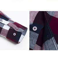 Meilleur Style chemise en flanelle de coton Ski snowboard meilleure vente rouge et noir avec boutons et boutonnières avec logos personnalisés
