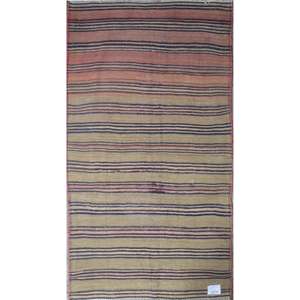 Un kilim Sanandaj vintage authentique, noué à la main, unique en son genre, 7'0 x 4'0 - Product Image 1