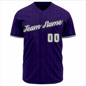 ชุดยูนิฟอร์มเบสบอลแบบยูนิเซ็กซ์ เสื้อเจอร์ซีย์พิมพ์ลายเรียบลื่นและกางเกงสำหรับการฝึกซ้อมทีม การแข่งขันลีก ระบายอากาศได้ดี ทรงพอดีตัว - Product Image 1