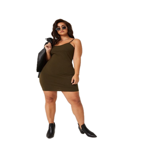 ชุดเดรสไหมพรมแขนกุดสไตล์เสื้อกล้ามสำหรับผู้หญิง ดีไซน์เรียบหรู คอปกกลม รุ่นซัมเมอร์ 2025 ลดราคาพิเศษ - Product Image 2