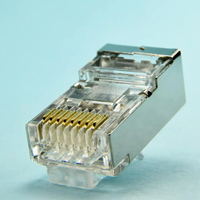 Cable Ethernet RJ45 Cat6 con Conector Fácil de Usar, Núcleo de Latón Blindado, Cable Sólido/Trenzado, Pines Niquelados, Contactos de Bronce Fosforoso, Policarbonato