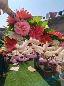 Chadar de Phoolon Ki de Doble Cara Hecho a Mano para Entrada de Novios en Bodas Indias, Haldi, Mehndi, Nikah, Walima y Decoración de Bodas - Product Image 5