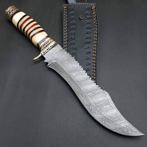 Couteau de camping forgé à la main en acier inoxydable Couteau BOWIE fait main professionnel pour votre meilleur ami Outils cadeaux - Product Image 1