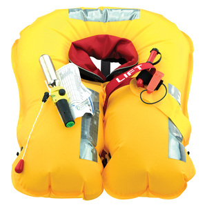 Giubbotto di Salvataggio Gonfiabile per Adulti Veleria San Girogio 180 RN con Imbracatura di Sicurezza Integrata, Arancione ad Alta Visibilità, Materiale PL Confortevole - Product Image 3