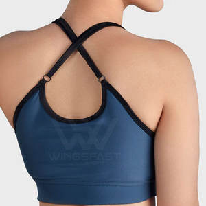 Soutien-gorge de sport léger et respirant pour femmes OEM Service Couleur unie pour femmes actives - Product Image 5