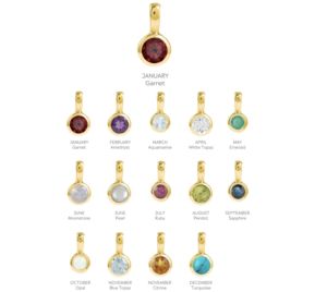 Turquoise pierre de naissance pendentif breloque 925 argent Sterling plaqué or lunette décembre pierres précieuses bijoux pour femmes breloques faites à la main - Product Image 3