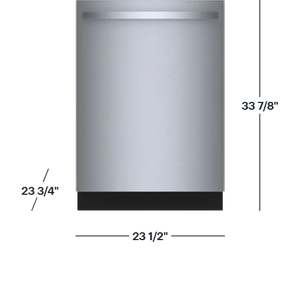 Lave-vaisselle encastrable intelligent HOTSALES Série 800 24 pouces à commande supérieure avec 3ème panier flexible, 42 dBA - Acier inoxydable - Product Image 1