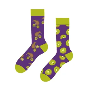 6-Piece Fun Animal Patterned <b>Breathable</b> <b>Sock</b> Set Left and Right Different for Daily Use - Product Image 4
