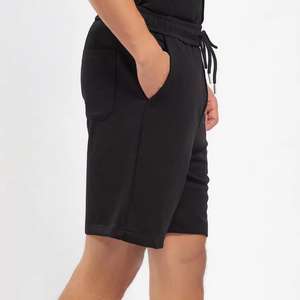 Brand Quality Men's Terry Cotton Fleece <b>Shorts</b> Breathable Gym <b>Shorts</b> with <b>Zipper</b> Decoration Drawstring Closure Casual Wear - Product Image 6