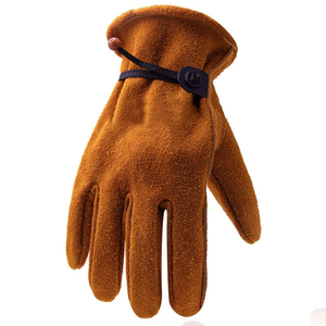 Gants en cuir épais pour le soudage résistant à la chaleur gants de sécurité industrielle de protection à forte adhérence pour les travaux lourds - Product Image 2