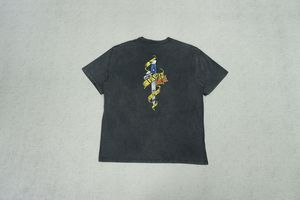 Camiseta de Lona Gruesa Transpirable y Ecológica con Lavado Ácido Estilo Vintage para Hombre, Personalizada con Estampado, Venta al Por Mayor, OEM 2024 - Product Image 2