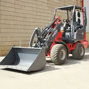 4WD Boom teleskopik Mini Loader 2ton roda pemuat teleskopik untuk dijual/pemuat kompak raksasa