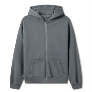 Nouveau design de sweats à capuche d'hiver délavés à l'acide pour hommes sweats à capuche délavés à l'acide fabriqués en usine pour hommes - Product Image 1