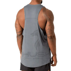 Wholesale Sport Singlet Mens Summer Tank Top Breathable Gym Clothing Muscle Fit Solid Color Premium Cotton Spandex Men - Product Image 2