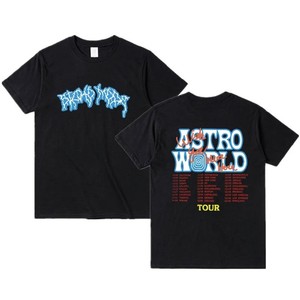 Tùy Chỉnh Áo thun họa tiết nam Vintage Hip-Hop Cotton Dạo Phố Quá Khổ Áo thun Áo Cactus Jack <span class=keywords><strong>Lightning</strong></span> Nâu - Product Image 4