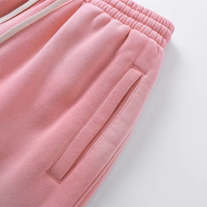 Pantalones de chándal acampanados a la moda, pantalones de chándal acampanados de Color sólido con cordón de alta calidad para mujer - Product Image 4