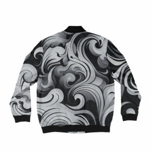 Chaqueta universitaria de satén con cremallera unisex para hombre, manga larga, 100% poliéster, informal, con soporte de bombardero, Etiqueta Privada, sublimación, nueva para hombre - Product Image 4