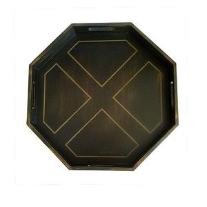 Plateau en bois finition noyer, vente chaude, lot de 2, design artisanal, vaisselle, collations, service de traiteur, plateau en bois - Product Image 3