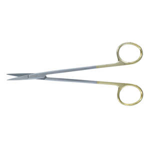 Ciseaux à tonsillaires droits de 20 cm, outil chirurgical, manche doré, J1, acier inoxydable de qualité médicale, inserts en carbure de tungstène, coupe de précision - Product Image 6