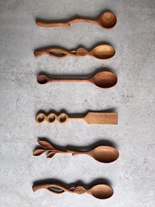 Cucharas de madera de alta calidad de Vietnam-Diseño clásico de cabeza redonda-Ideal para tiendas de exportación y minoristas - Product Image 4