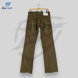 Wholesale Lightweight <b>Canvas</b> Elastic Waist Plain Dyed Solid Formal Quick Dry Four-Way Stretch Mens Cargo Pant - Product Image 2