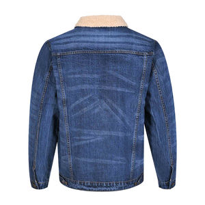 2025 Meilleure vente veste en jean coupe-vent pour hommes coton de haute qualité pour l'hiver produit OEM personnalisé - Product Image 4