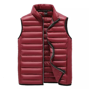 Chaleco Acolchado de Plumón Lavado Transpirable de Invierno con Logotipo Personalizado de Alta Calidad para Hombre y Mujer, Cortavientos Ligero con Bolsillos - Product Image 5