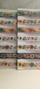 Dentelle brodée florale colorée élégante et élégante pour l'utilisation polyvalente de sacs - Product Image 4