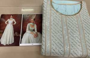 Robe de mariée de styliste, costumes Salwar, vêtements de fête indiens, robe Anarkali, prix bas inde - Product Image 4